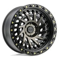 SHREDDER 17x9.0 5/127 ET00 CB71.6 MATTE BLACK W/MACHINED DARK TINT F