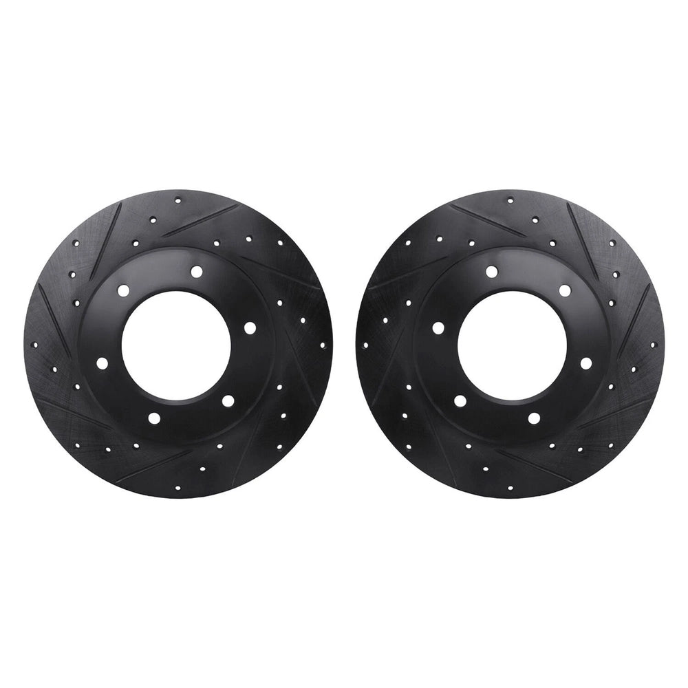 R1 Concepts Brake Rotor- D/S - Black Fits Toyota Pickup