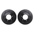 R1 Concepts Brake Rotor- D/S - Black Fits Toyota Pickup