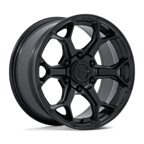FUEL WHEELS SPLICER 17X9 6X4.5 66 -12 BLK-OUT FLOW FORMED ALUMINUM BLACKOUT FC903MX17906412N