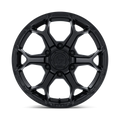 FUEL WHEELS SPLICER 17X9 6X4.5 66 -12 BLK-OUT FLOW FORMED ALUMINUM BLACKOUT FC903MX17906412N