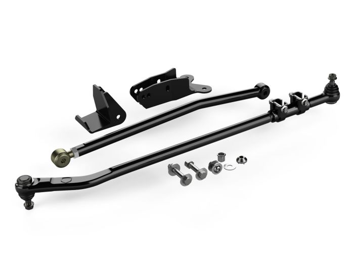 ~(18.4 lbs. 39X6X6)~ JK Drag Link Flip Kit w/ Front Trackbar Drop Bracket and Frame Brace Kit (Part can only be used with the compatible master kit components)