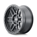 MAYHEM DELTA 8304 MATTE BLACK W MATTE BLACK LIP 20X9 8-180 0MM 124.2MM
