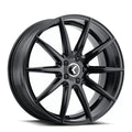 KRAZE COSMOS KR194 GLOSS BLACK 20X8.5 5-120 38MM 74.1MM