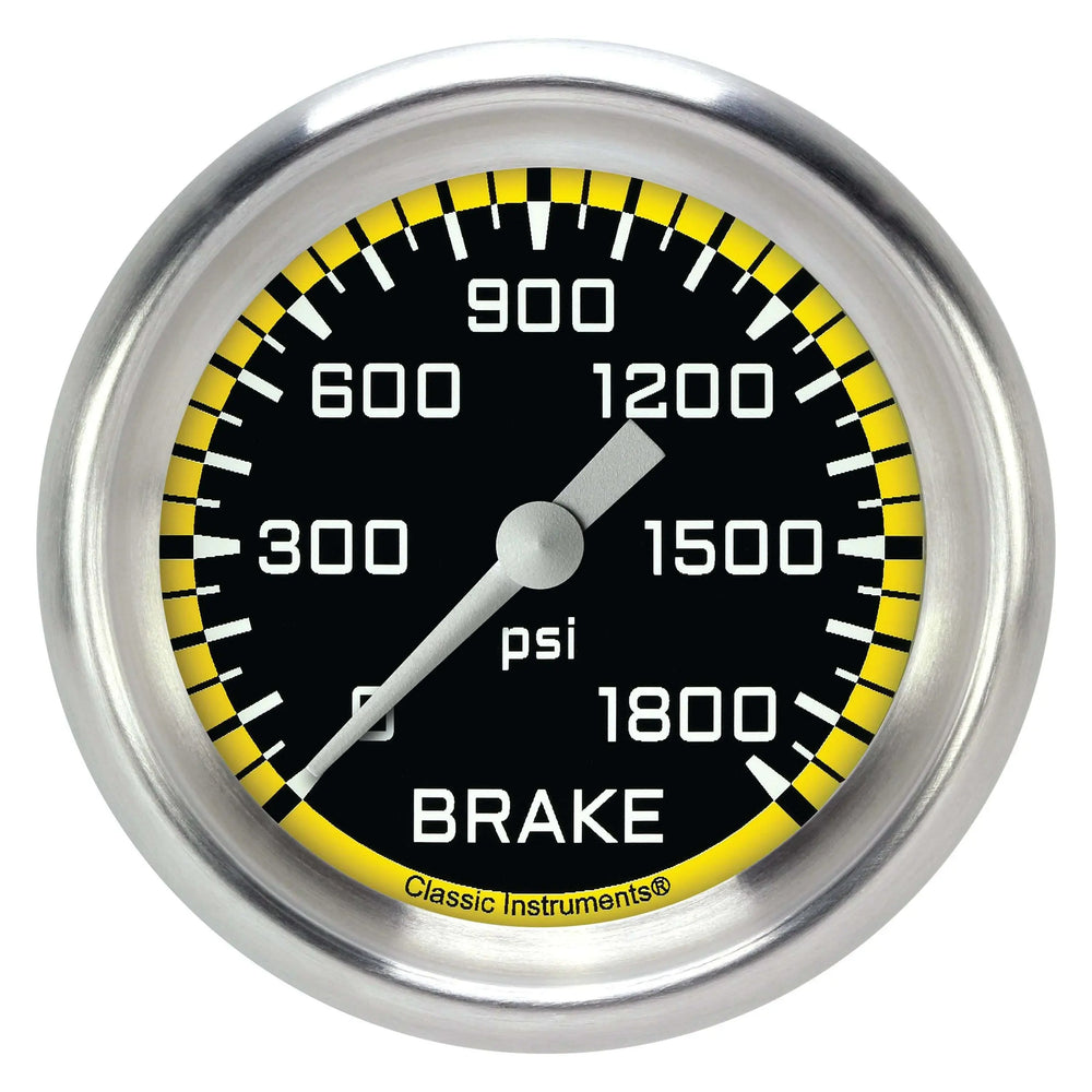AU CR YEL 2 5/8IN BRK PRSR GAUGE FS