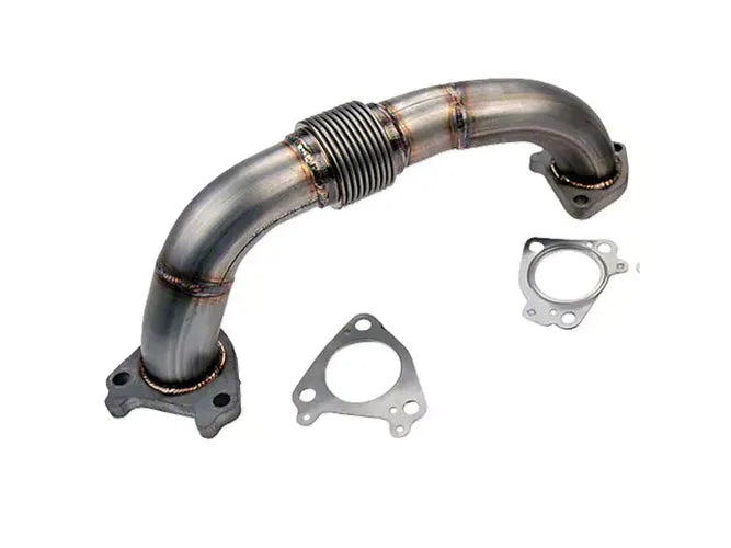 Wehrli Driver Up Pipe w Gaskets (Single or Twin Turbo) 2in 01-16 Duramax Stainless Stainless 100652
