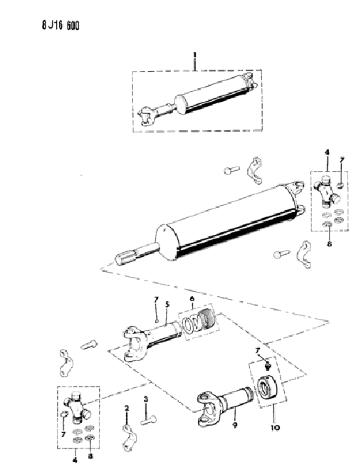 Crown J5361011 Drive Shaft