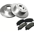 R1 Concepts Brake Rotors - Carbon Coated w/ Optimum Oe Pads Hdw Fits Buick Riviera