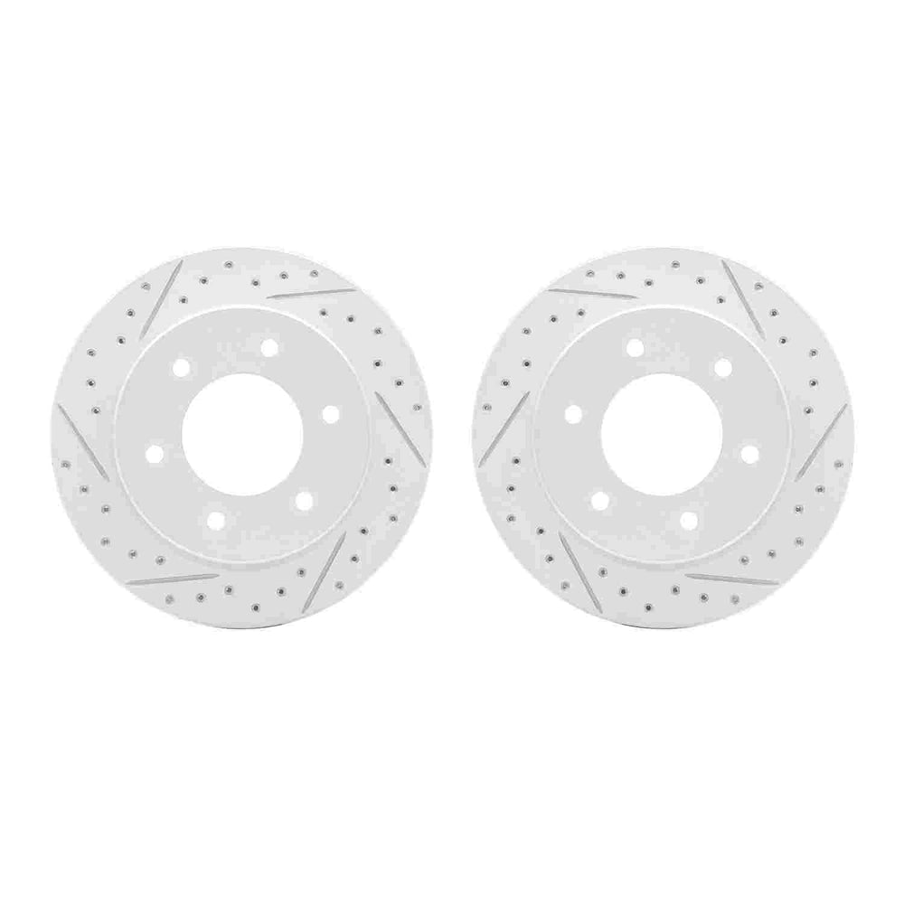 DFC 19-25 Ford Ranger Rear Drilled & Slotted Geoperformance Rotors