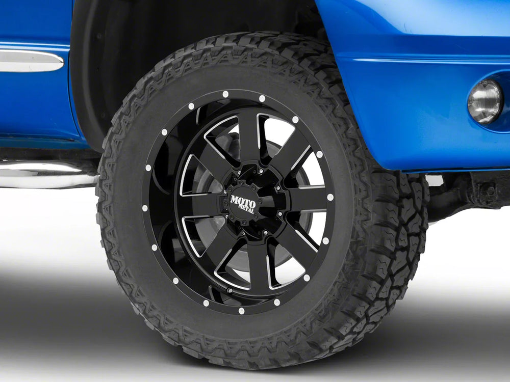 MO962 20x10 8x165.10 GLOSS BLACK W/ MILLED ACCENTS (24 mm)