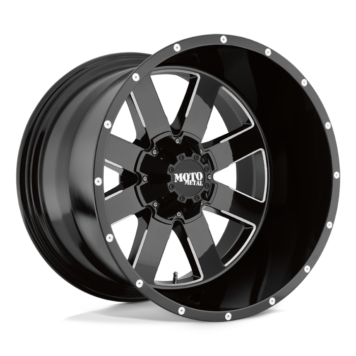 MO962 20x10 6x139.70 GLOSS BLACK W/ MILLED ACCENTS (24 mm)