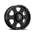ICON Shield 20x9 8x6.5 19mm Offset 5.75in BS 125.2mm Bore Satin Black Wheel