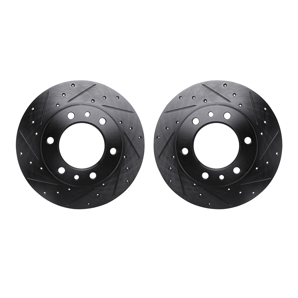 R1 Concepts Brake Rotor- D/S - Black Fits Toyota 4Runner