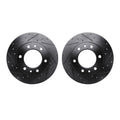 R1 Concepts Brake Rotor- D/S - Black Fits Toyota 4Runner