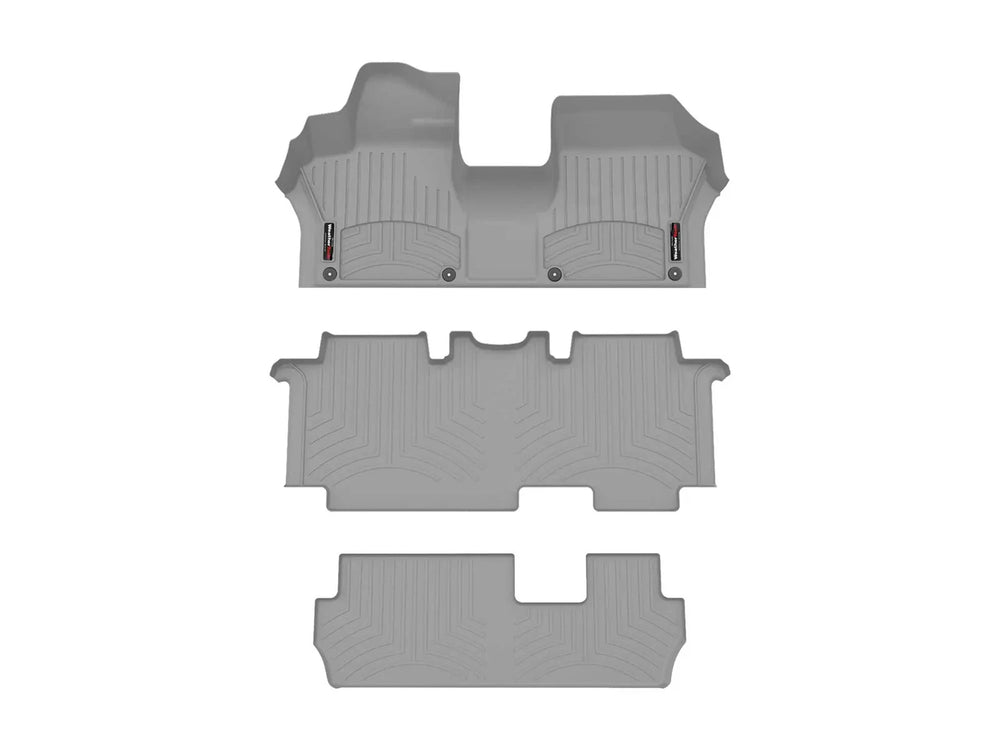 WeatherTech Grey Front Rear and Rear Floorliners - Over The Hump Fits 2025 ID. Buzz 461824-1-2-3