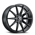 KRAZE COSMOS KR194 GLOSS BLACK 20X8.5 5-112 38MM 66.56MM