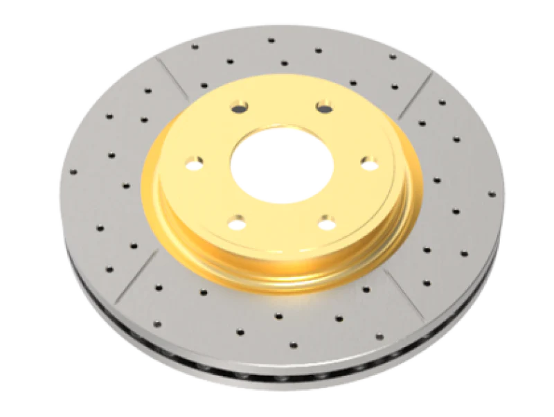 DBA 2016+ Ram 2500 TD 4WD Front Drilled & Slotted Street Series Rotor w/Gold Hat