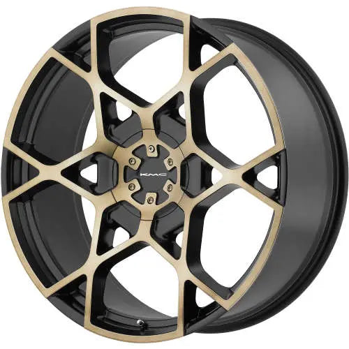 Wheel Pros KM695 22X9 5X135/5.5 S-BLK TINTED 15MM KM69522997915