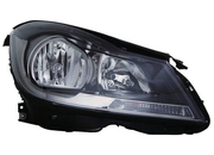 CAPA MBZ C CLASS CPE 1215 HEADLIGHT ASSY HALOGEN BLACK W/O CL RH