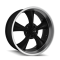~(47 lbs. 22X22X11)~ 695 (695) MATTE BLACK/MACHINED LIP 20X10 5-127 0MM 83.82MM