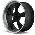 ~(47 lbs. 22X22X11)~ 695 (695) MATTE BLACK/MACHINED LIP 20X10 5-127 0MM 83.82MM