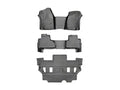 WeatherTech Black Front Rear and Rear Floorliners - Over The Hump Fits -20-20 Tahoe 445431-44607-2-7