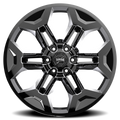 Rough Country Torque Pulse Gloss Black 20x9 6x5.5 -12mm TW405C-20908333-12