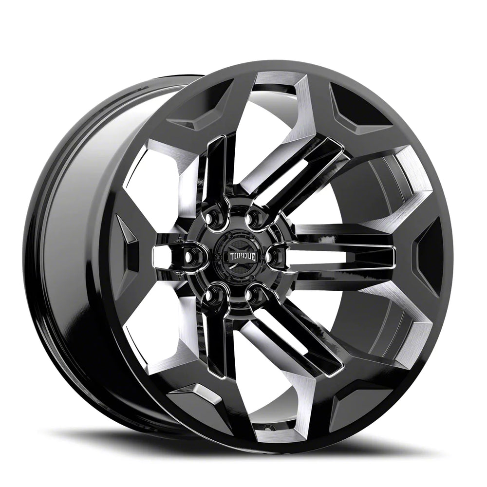 Rough Country Torque Pulse Gloss Black 20x9 6x5.5 -12mm TW405C-20908333-12
