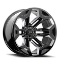 Rough Country Torque Pulse Gloss Black 20x9 6x5.5 -12mm TW405C-20908333-12