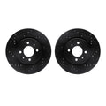 R1 Concepts Brake Rotor- D/S - Black Fits Hyundai Accent