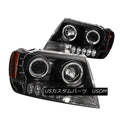 9904 GRAND CHEROKEE HEADLIGHTS PROJECTOR WITH HALO BLACK DRIVER/PASSENGER