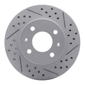 DFC 03-06 Dodge Verna Front Drilled & Slotted Geoperformance Rotors 5000 Advanced Pads w/Hardware