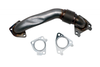 Wehrli Passenger Up Pipe w Gaskets (Single Turbo) 2in 01-04 LB7 Duramax Stainless Stainless 100654