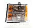 LH HEADLAMP ASSY COMPOSITE GMC SIERRA 1500 0713; 2500/3500 HD 20072014