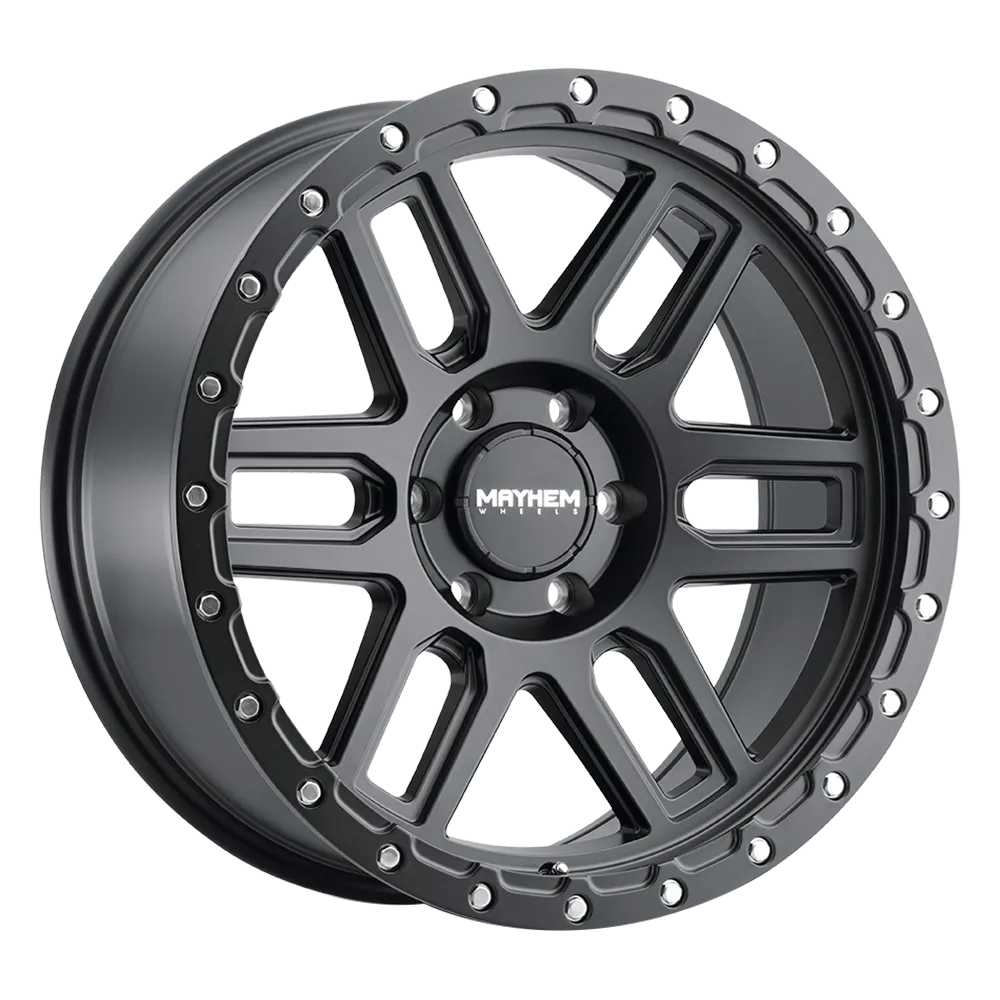 MAYHEM DELTA 8304 MATTE BLACK W MATTE BLACK LIP 20X9 5-127 0MM 78.1MM