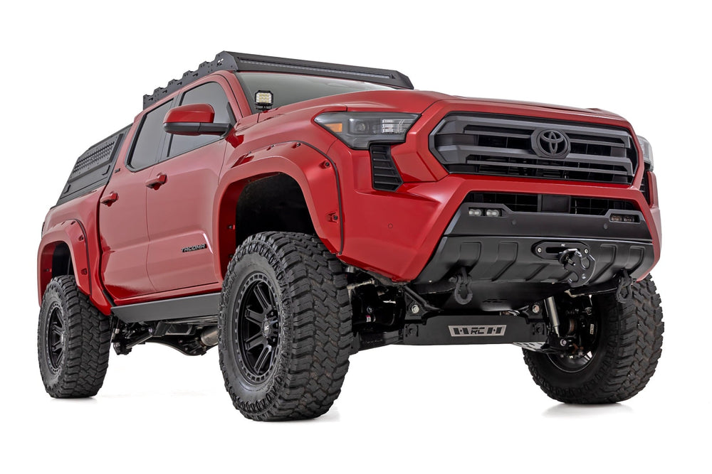 Rough country LED Fog Light Kit 3x1.75 Inch Black Series Slim Aux Toyota Tacoma (2024-2026) 72119
