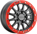 Raceline Wheels ALPHA GUNMETAL W RED RING 15X7 5X114.3 25