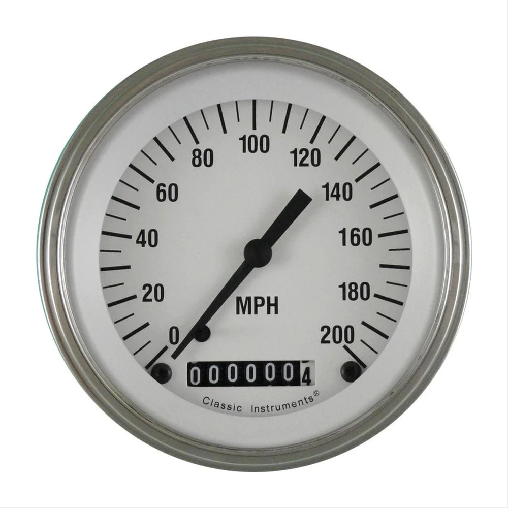 WHITE HOT 3IN SPEEDO 200 MPH