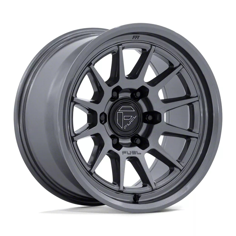 FUEL WHEELS SPUR 17X8.5 6X5.5 106 25 G-GNMTL FLOW FORMED ALUMINUM GLOSS GUNMETAL FC902AX17856825