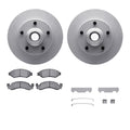 R1 Concepts Brake Rotor- Carbon Coated with Ceramic Pads Hdw Fits Ford E-100