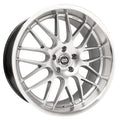 Enkei Lusso 18x8 40mm Offset 5x1114.3 Bolt Pattern 72.6 Bore Hyper Silver Wheel