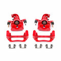 Power Stop 04-05 Pontiac Grand Prix Rear Red Calipers w/Brackets - Pair