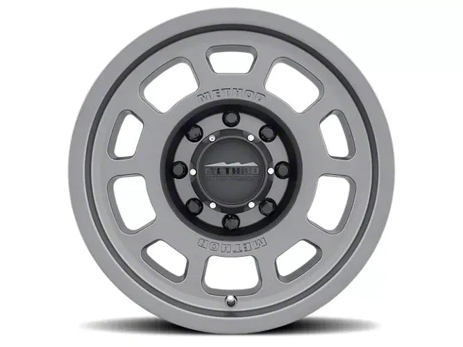 Method MR705 17x8.5 0mm Offset 8x180 130.81mm CB Titanium Wheel