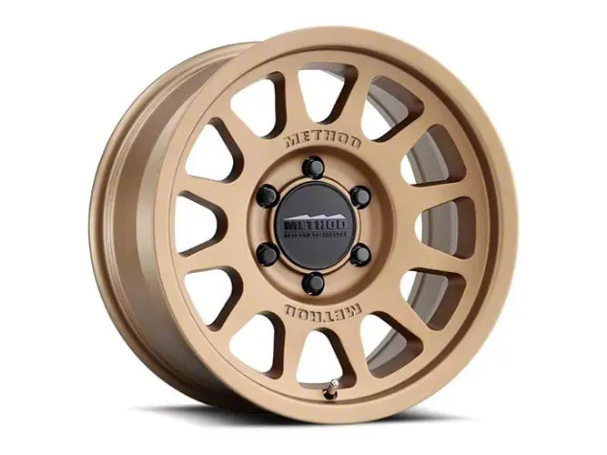 Method MR703 17x8.5 0mm Offset 8x6.5 130.81mm CB Method Bronze Wheel