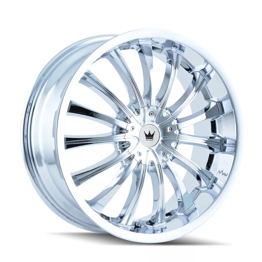 ~(34 lbs. 20X20X10)~ MAZZI 351 CHROME 18X7.5 5-105/5-115 40MM 72.62MM