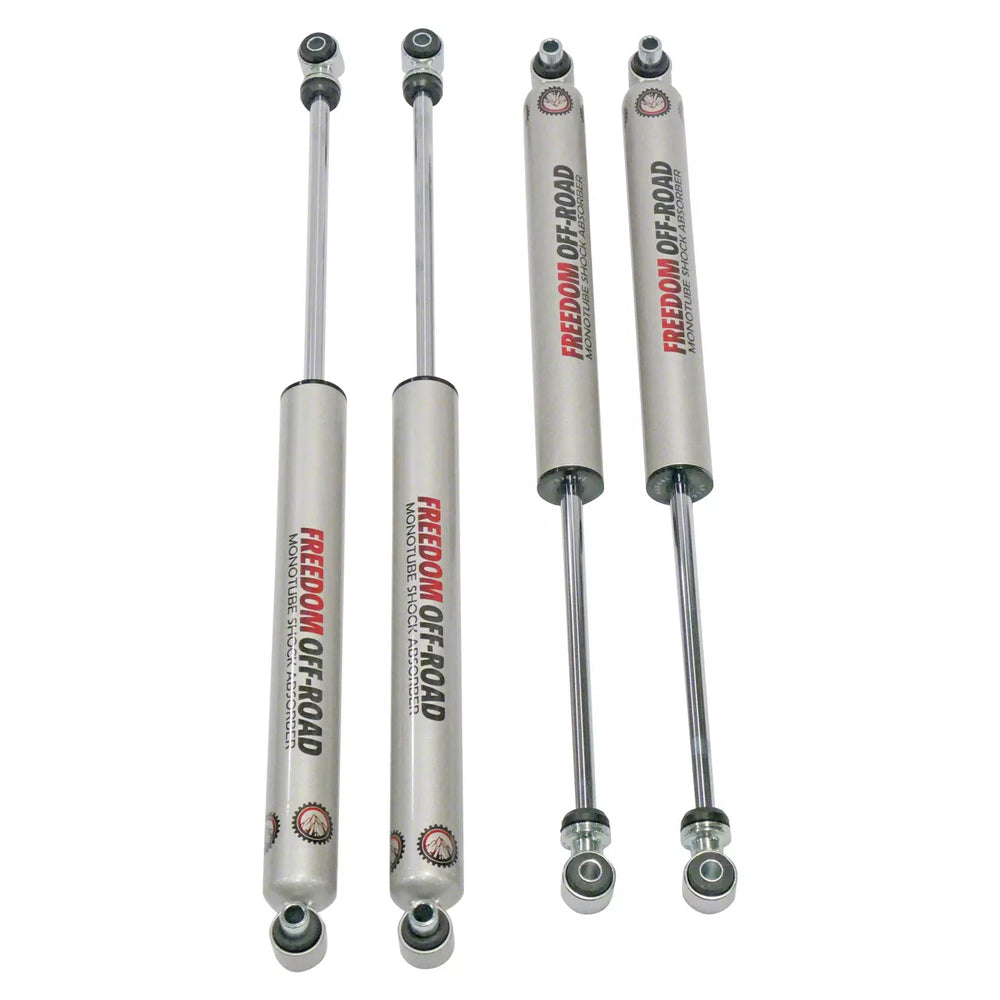 Freedom Offroad 18 Jeep JL Wrangler Monotube Shocks for 2.5-4.5 Inch Lift Set of 4 Freedom Off Road - FO-J304F-MOFO-J304R-MO