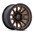 FUEL WHEELS PISTON 17X8.5 5X5 71 25 M-BRNZ GB-LP CAST ALUMINUM MATTE BRONZE W GLOSS BLACK LI FC866ZB17855025