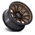 FUEL WHEELS PISTON 17X8.5 5X5 71 25 M-BRNZ GB-LP CAST ALUMINUM MATTE BRONZE W GLOSS BLACK LI FC866ZB17855025