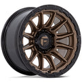 FUEL WHEELS PISTON 17X8.5 5X5 71 25 M-BRNZ GB-LP CAST ALUMINUM MATTE BRONZE W GLOSS BLACK LI FC866ZB17855025