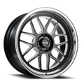RIDLER 611 611 GLOSS BLACK/MILLED WITH DIAMOND CUT LIP 18X9.5 5-120.65 0MM 83.82MM